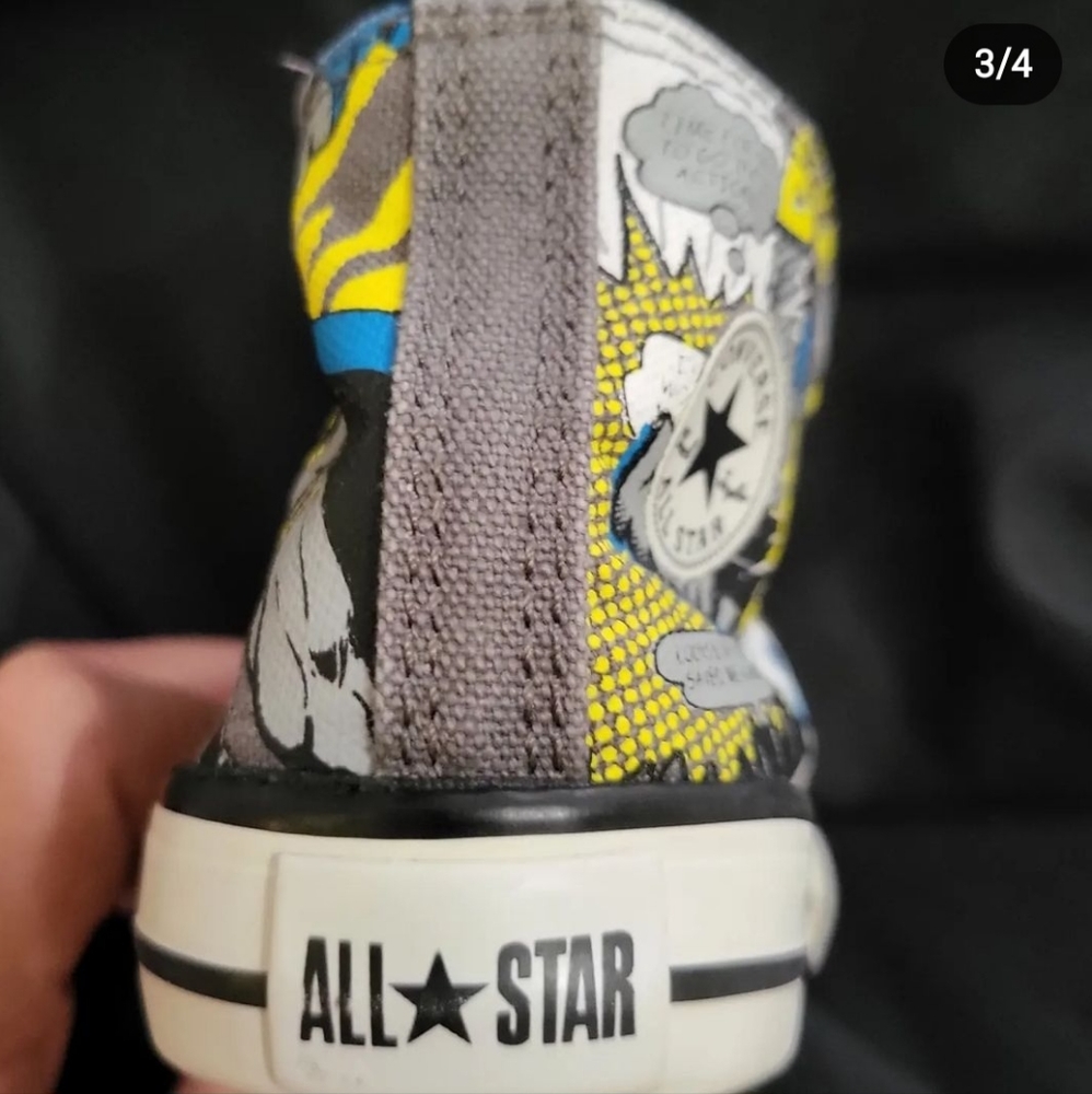 Converse Chuck Taylor,  Batman Shoes, sz 4c - Picture 3 of 4